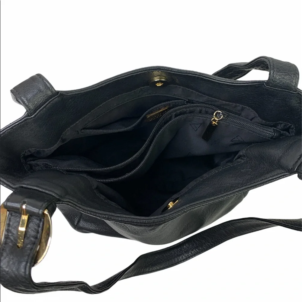 A. Giannetti Black small Leather Tote Shoulder Bag - Picture 8 of 13